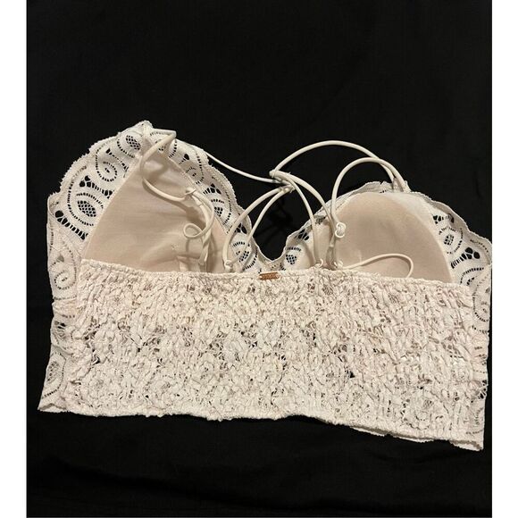 Pink by Victoria's Secret white lace bralette - Picture 2 of 7
